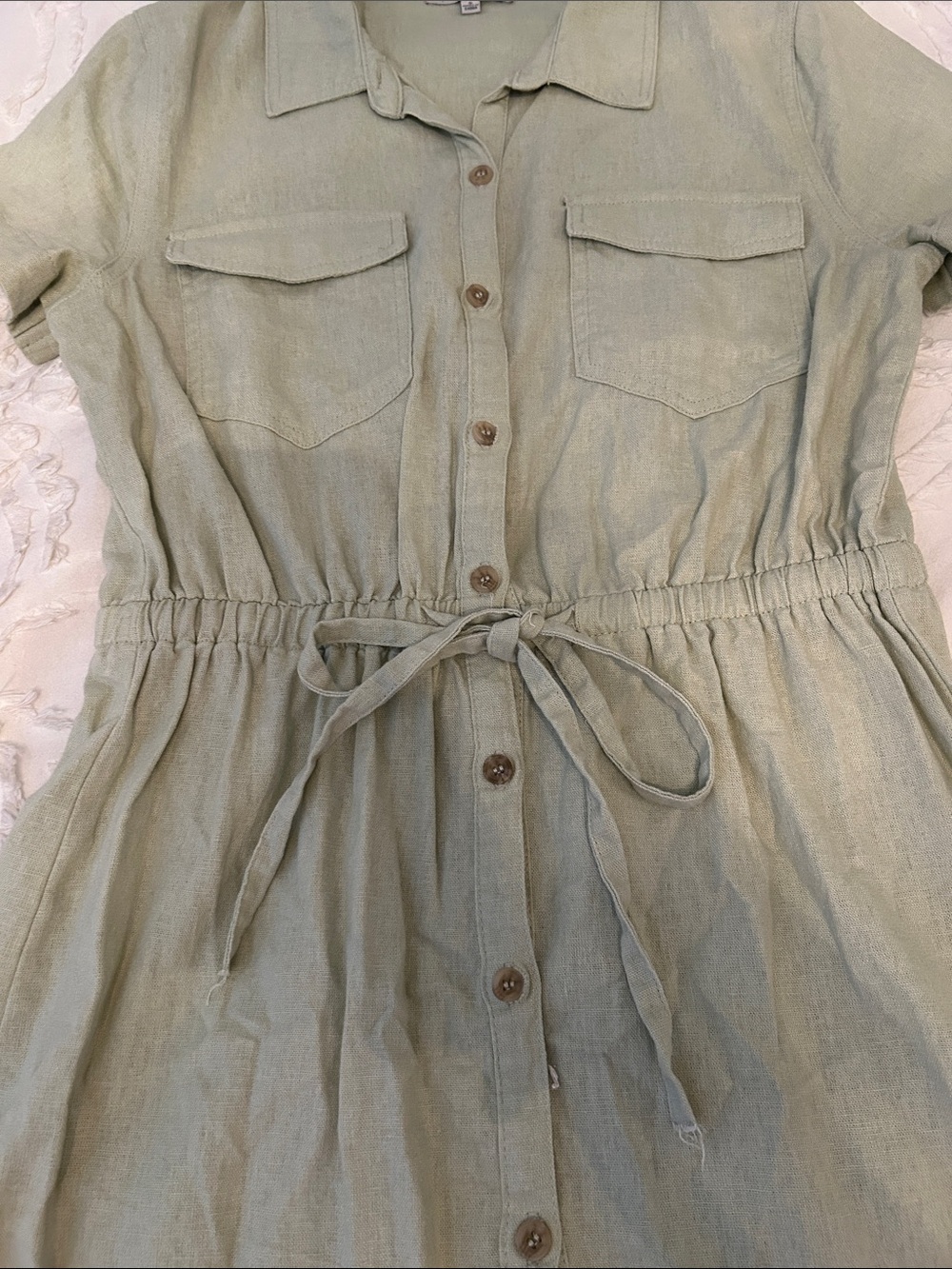 Love Tree Pale Sage Lightweight Top - Picture 5 of 7